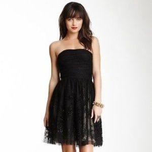 Dot Fit & Flare Prom Dress - Betsey Johnson